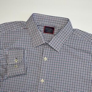 UNTUCKit Button Down‎ Shirt Mens XL Performance Long Sleeve Blue Red Check Plaid